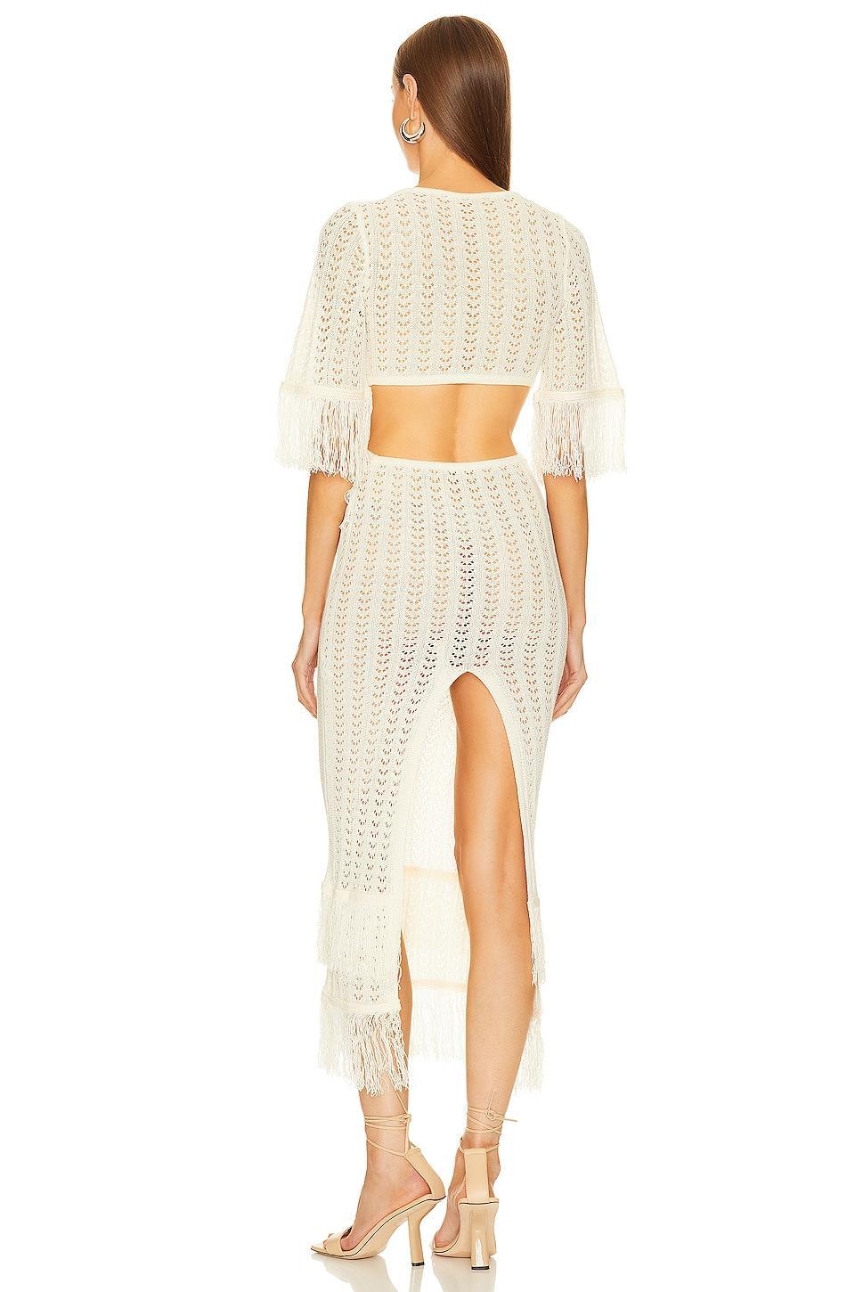 x REVOLVE Hanley Fringe Maxi Knit Dress Product Image
