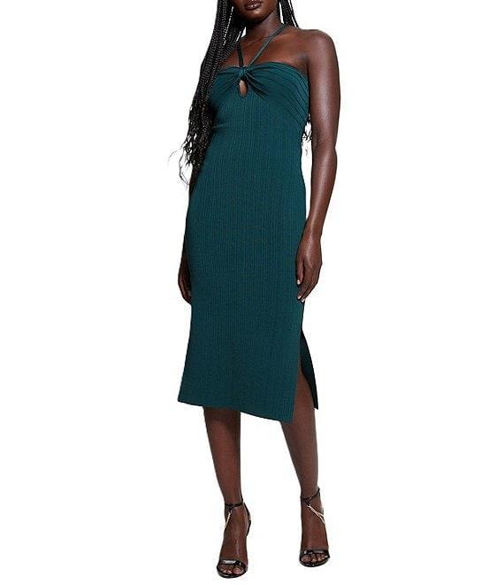 Guess Sofie Halter Neck Mirage Midi Dress Product Image