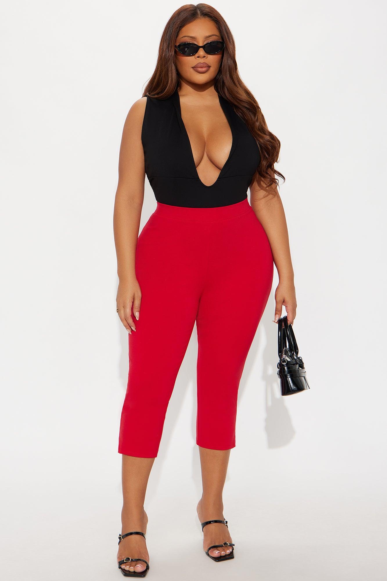 All My Potentials Capri Legging - Red Product Image