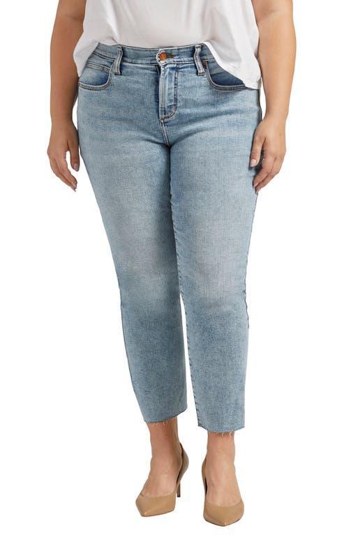 Jag Plus Size Ruby Mid Rise Straight Cropped Jeans Product Image