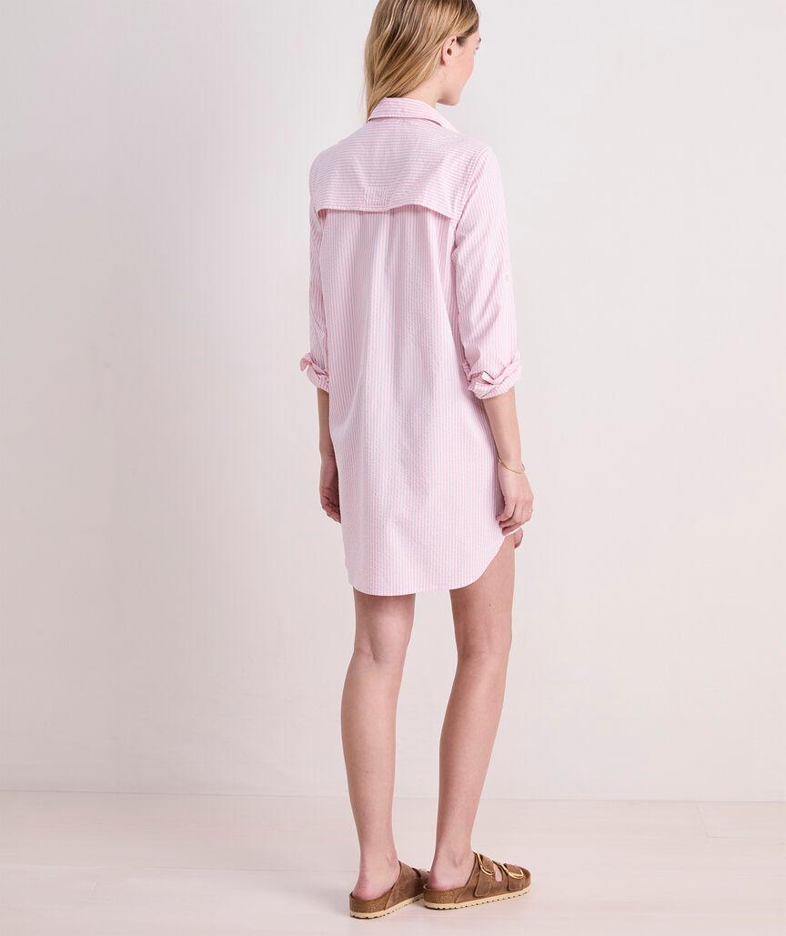 Harbor Seersucker Shirt Cover-Up Product Image