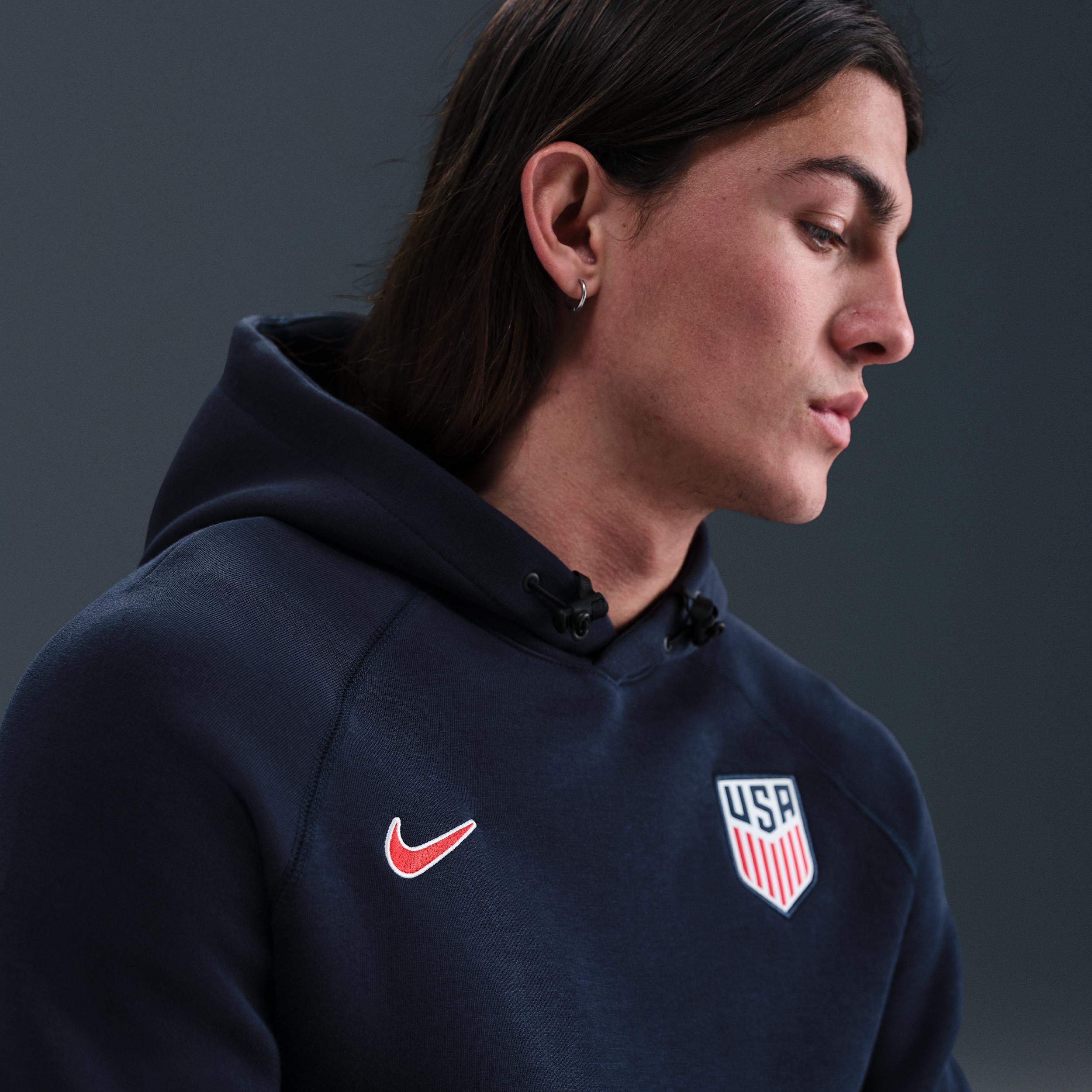 USMNT Tech Nike Men's Soccer Fleece Pullover Hoodie Product Image