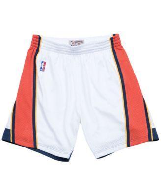 Men's Mitchell & Ness White Golden State Warriors 2009-10 Hardwood Classics Swingman Shorts, Size: 2XL Product Image
