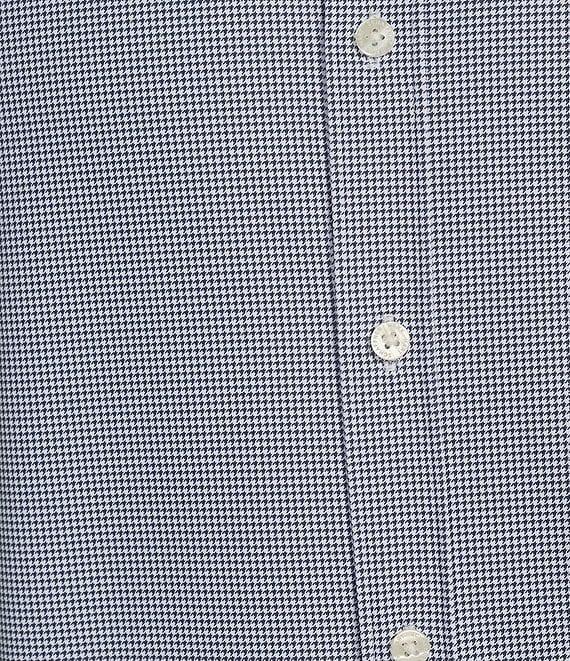 Hart Schaffner Marx Luxury Performance Short Sleeve Houndstooth Coatfront Shirt Product Image