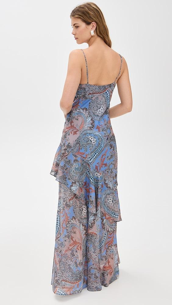L'AGENCE Viola Asymmetrical Cowl Neck Gown | Shopbop Product Image