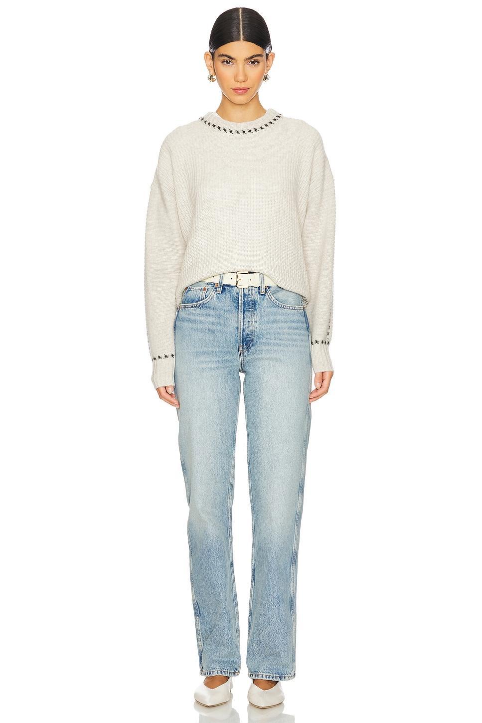 Shaker Crew With Contrast Stitch Detail Autumn Cashmere Product Image