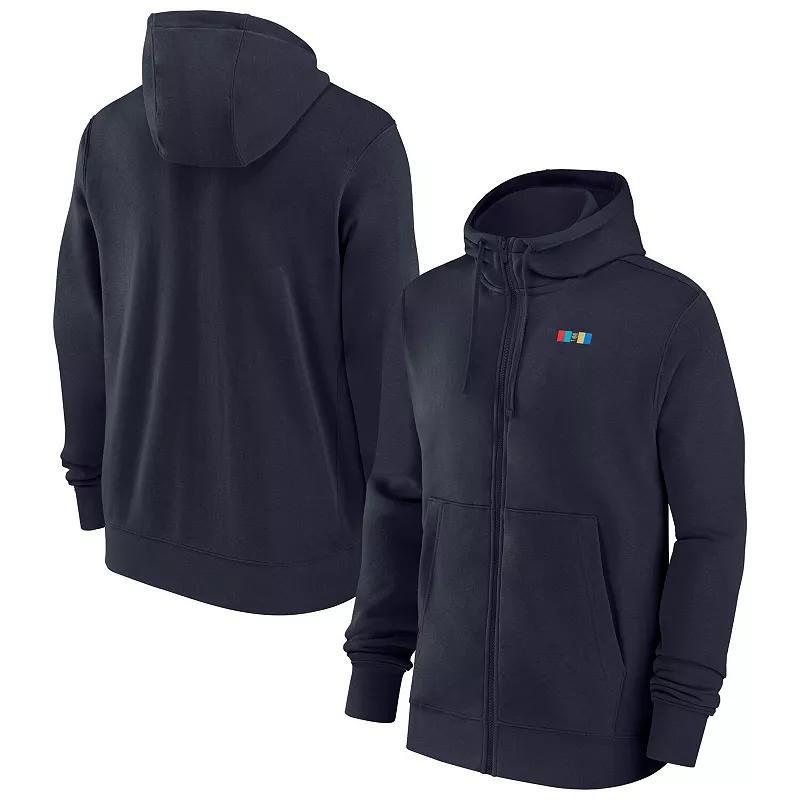 Mens Nike Navy Barcelona Club Team Full-Zip Hoodie Bar Blue Product Image