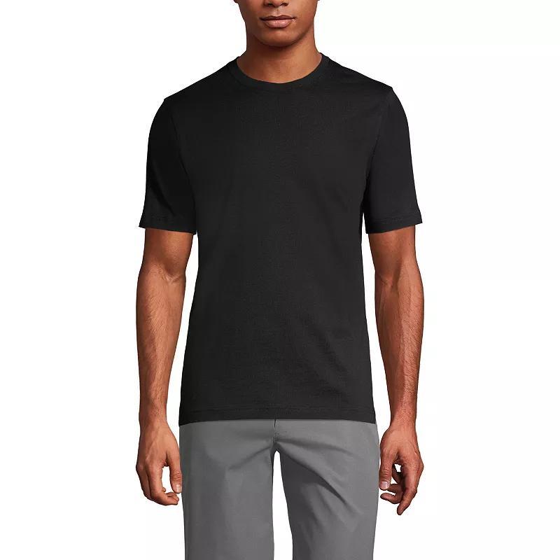 Men's Lands' End Essential Short Sleeve School Uniform T-shirt, Size: Small, Classic Blue Product Image