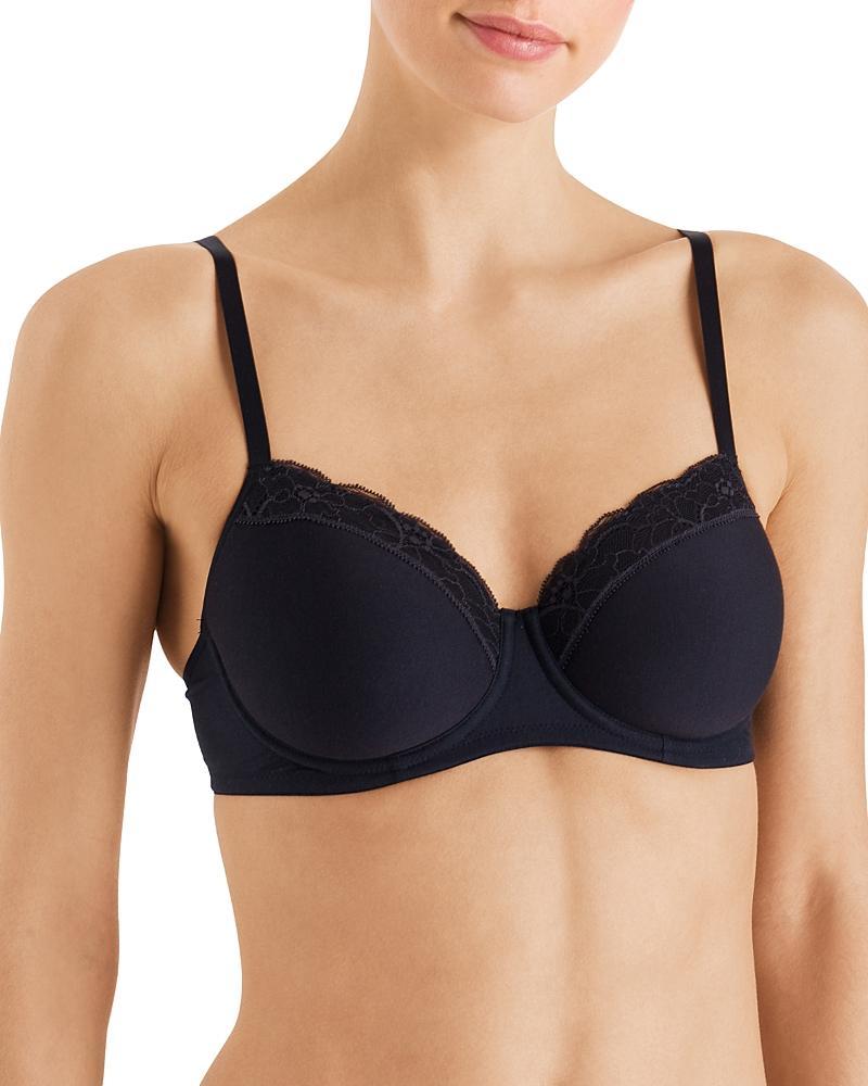 Cotton Lace Spacer T-Shirt Underwire Bra Product Image