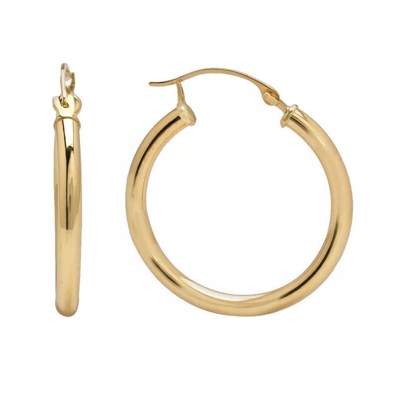 Everlasting Gold 10k Gold Hoop Earrings, Womens, Yellow Product Image