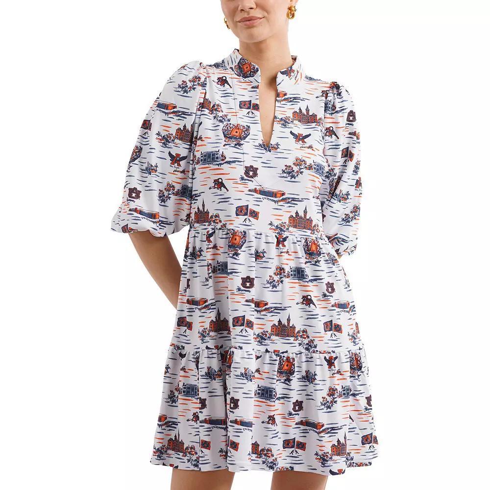 Women's Smith & Quinn White/Orange Auburn Tigers Tailgate Collection Tory Dress, Size: XS Product Image