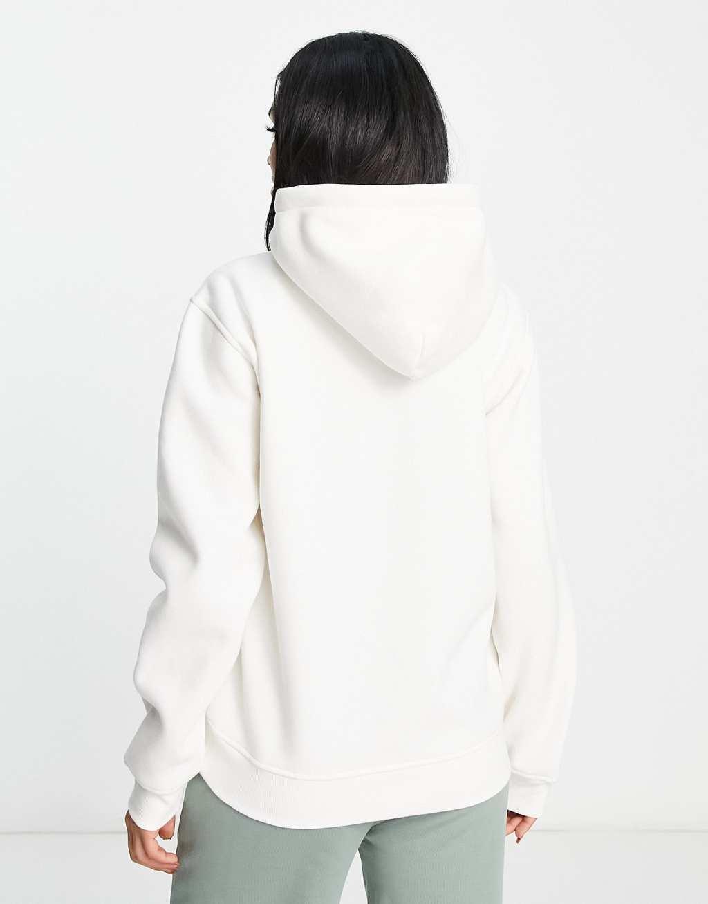 UGG Rey fuzzy logo hoodie in white Product Image