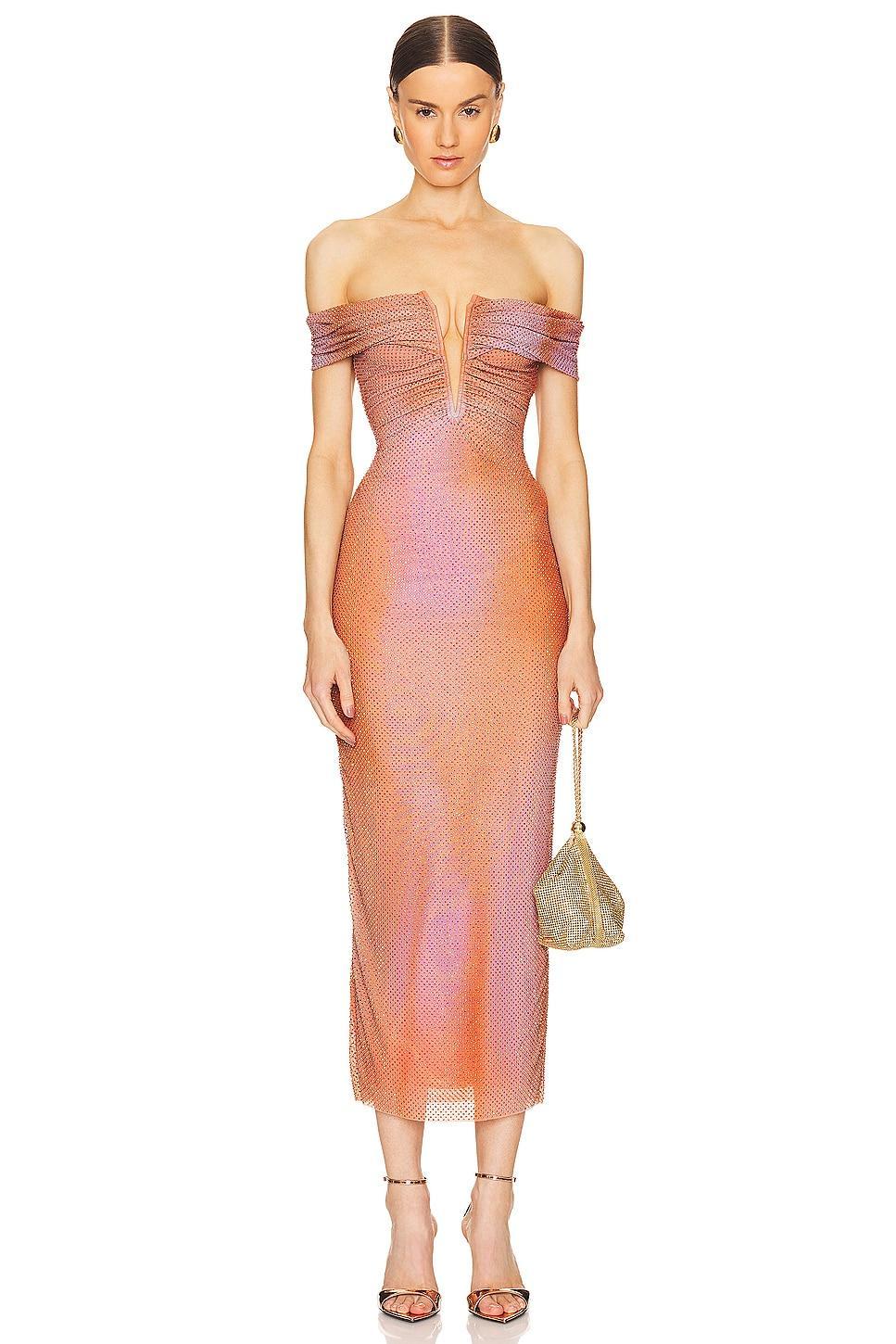 Rhinestone Midi Dress self-portrait Product Image