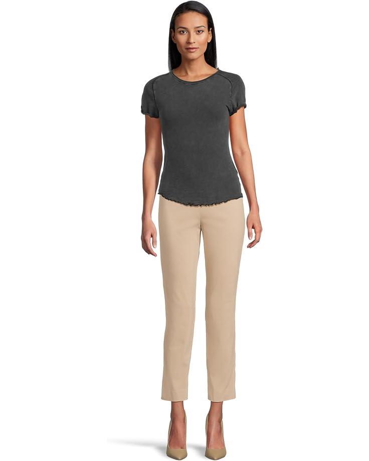 Pull-On Pique Ankle Pants Product Image