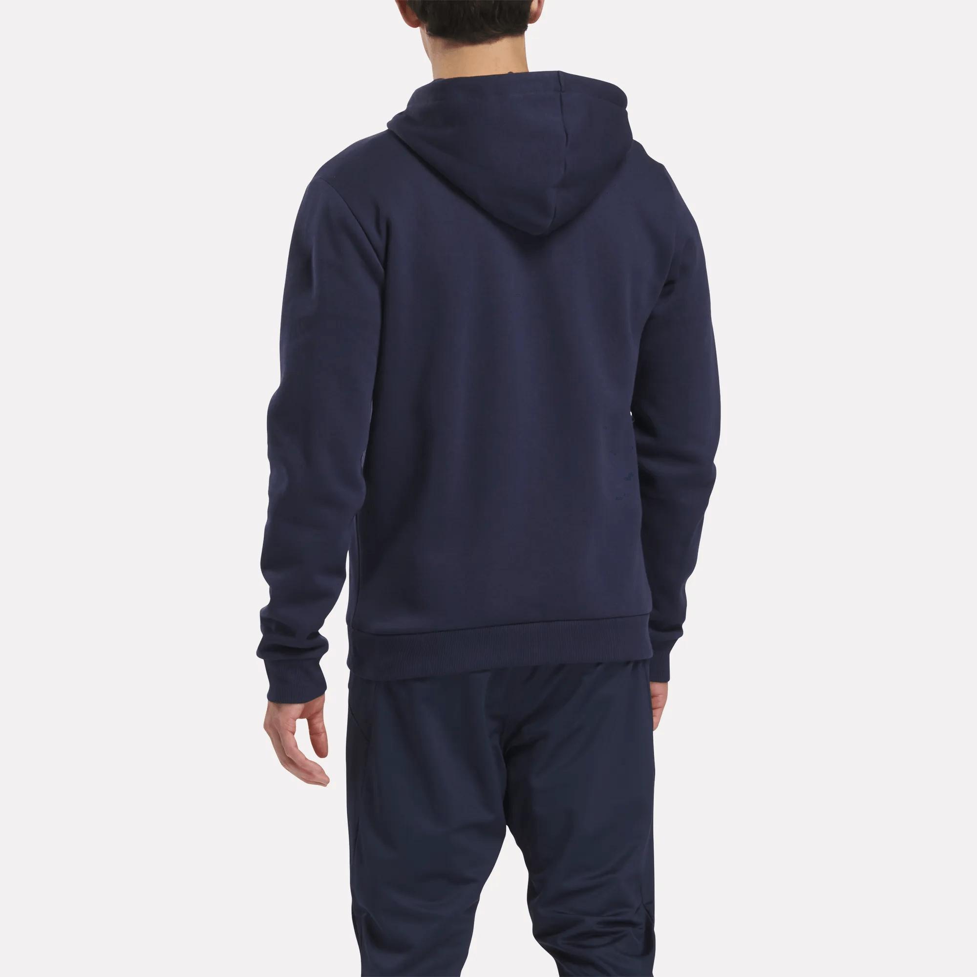 Men's Reebok Identity Small Logo Fleece Full-Zip Hoodie Male Product Image