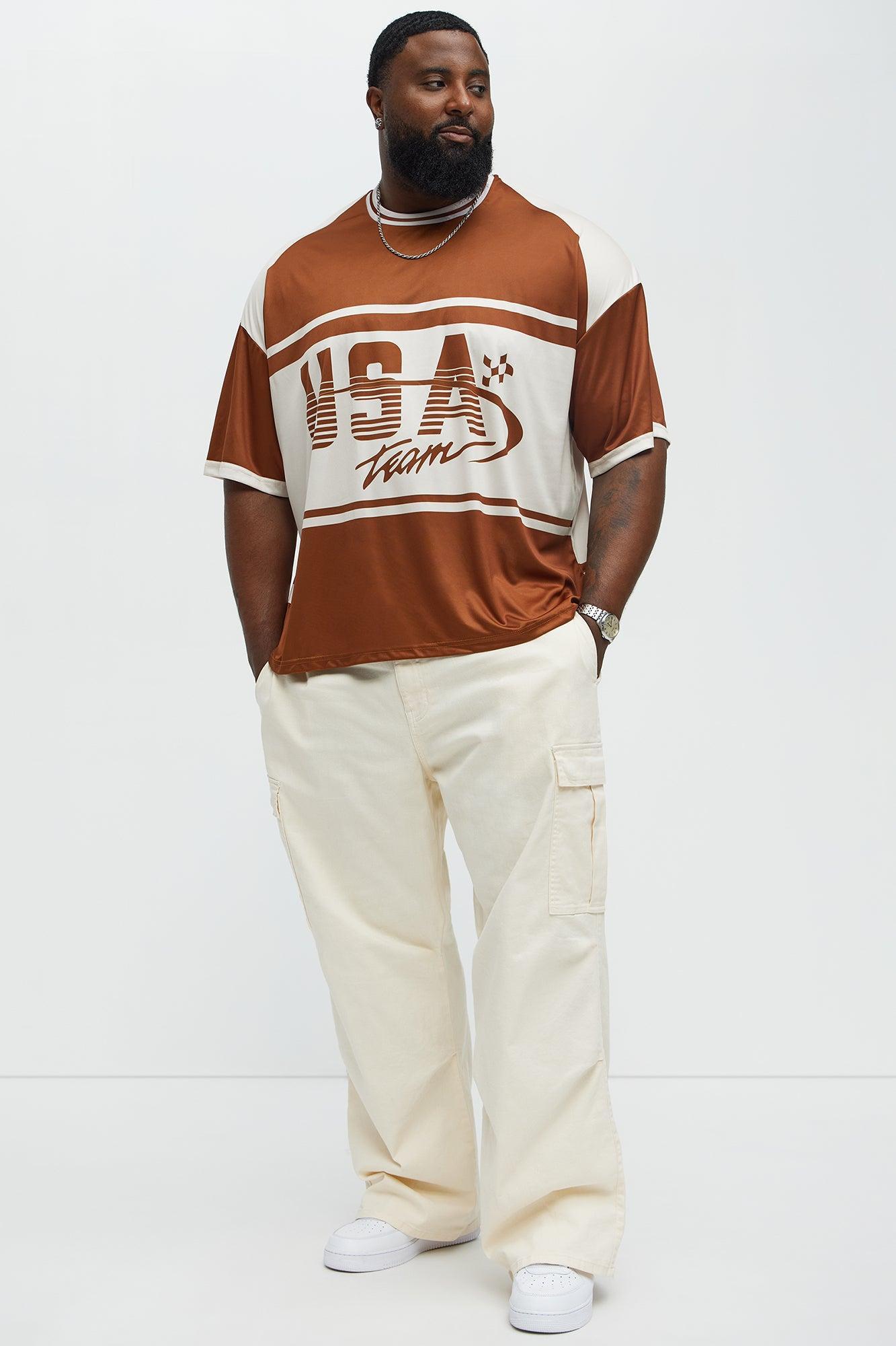 USA Victory Short Sleeve Tee - Brown Male Product Image