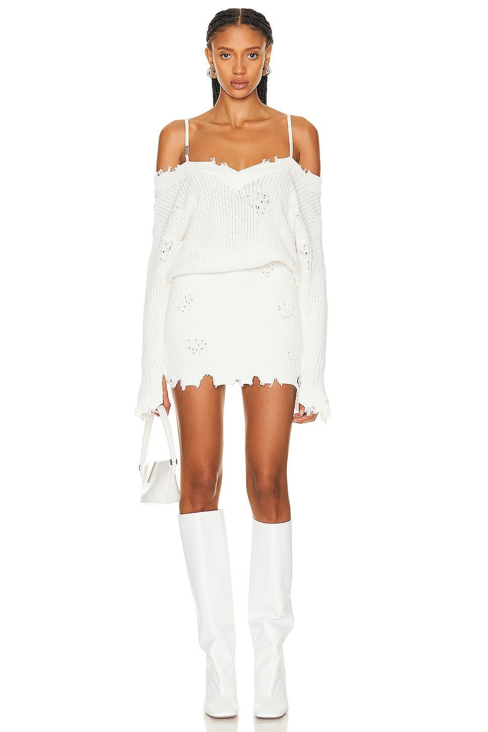 SER.O.YA Maude Sweater Dress in Black - Black. Size S (also in L, M). Product Image