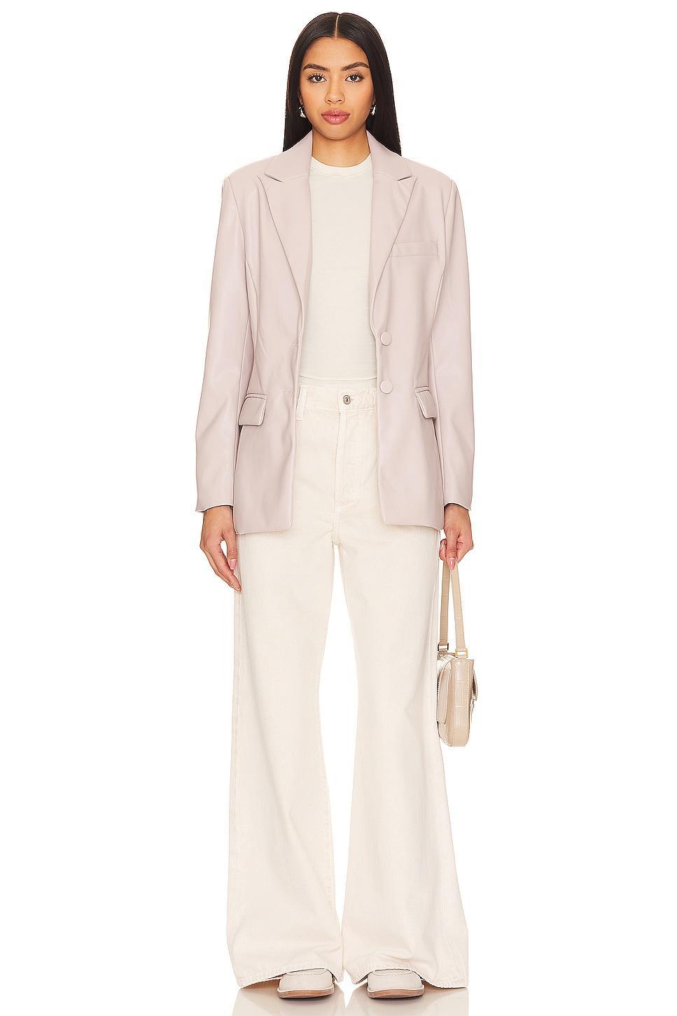 Aria Faux Leather Blazer Steve Madden Product Image