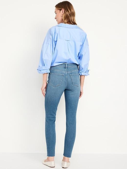 High-Waisted Rockstar Super-Skinny Ankle Jeans Product Image
