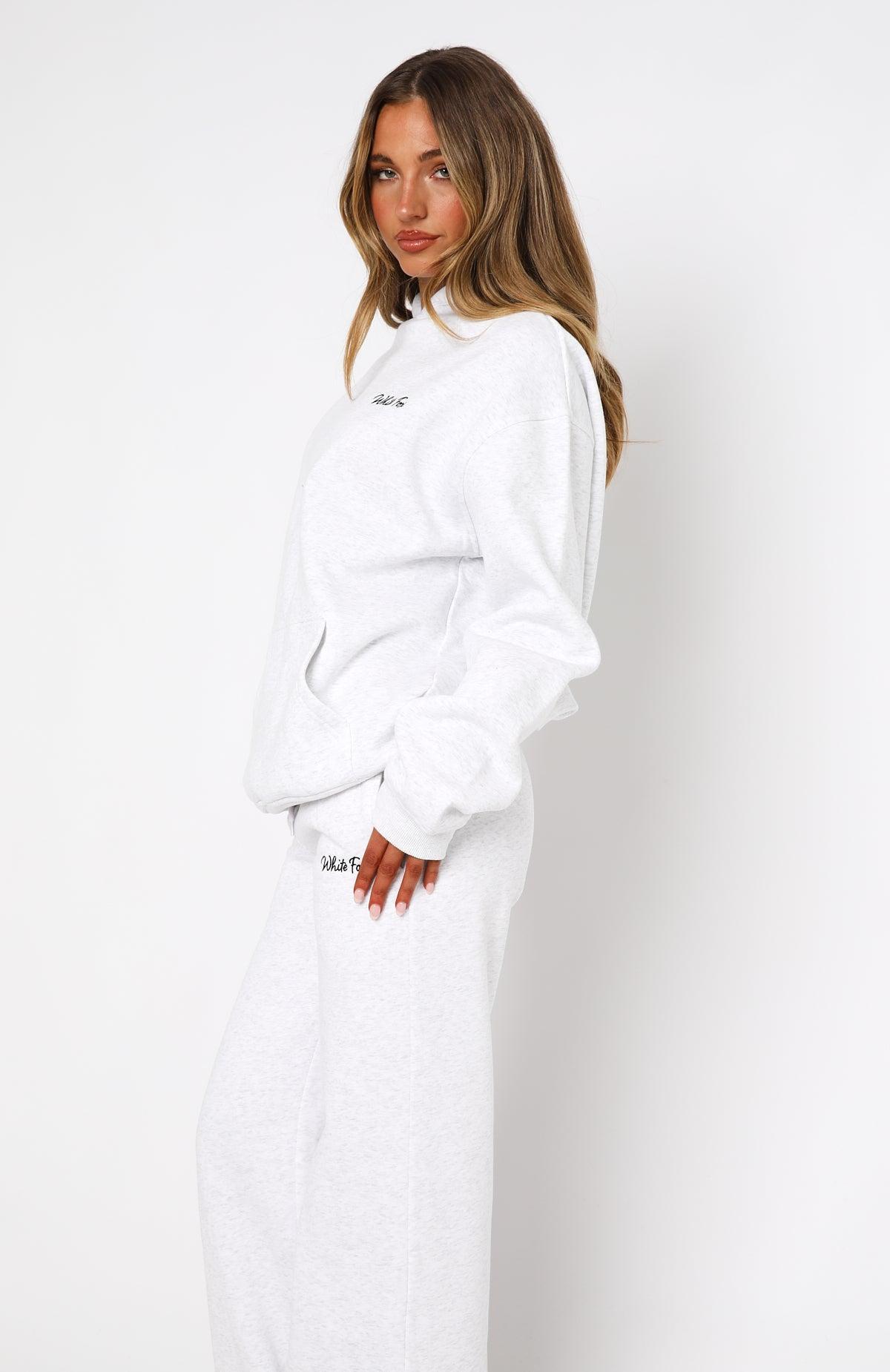 Match Your Words Oversized Hoodie Grey Marle Product Image