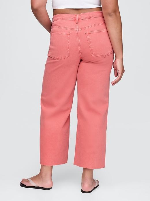 High Rise Stride Wide-Leg Ankle Jeans Product Image