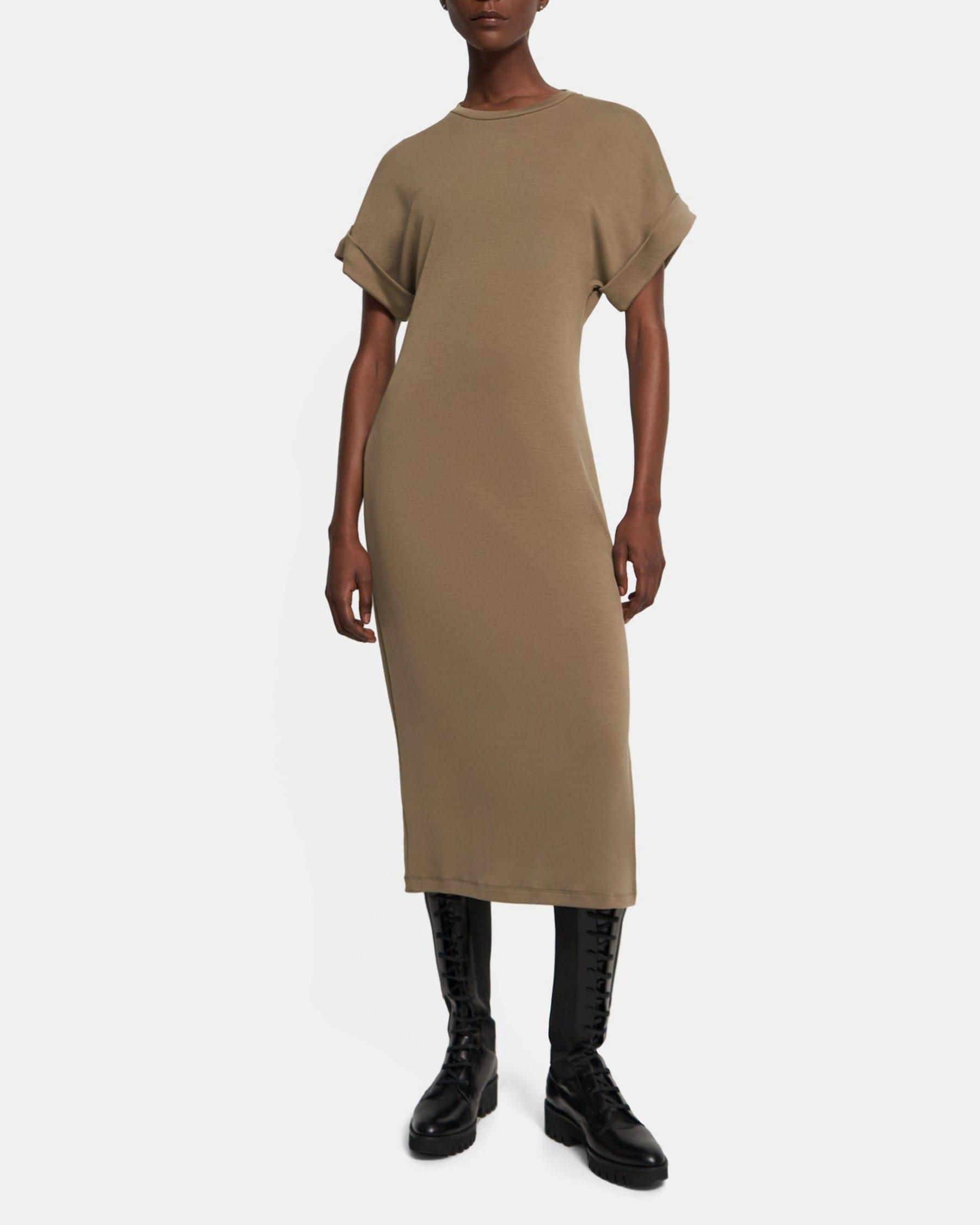 Dolman Sleeve Dress in Lyocell Jersey Product Image