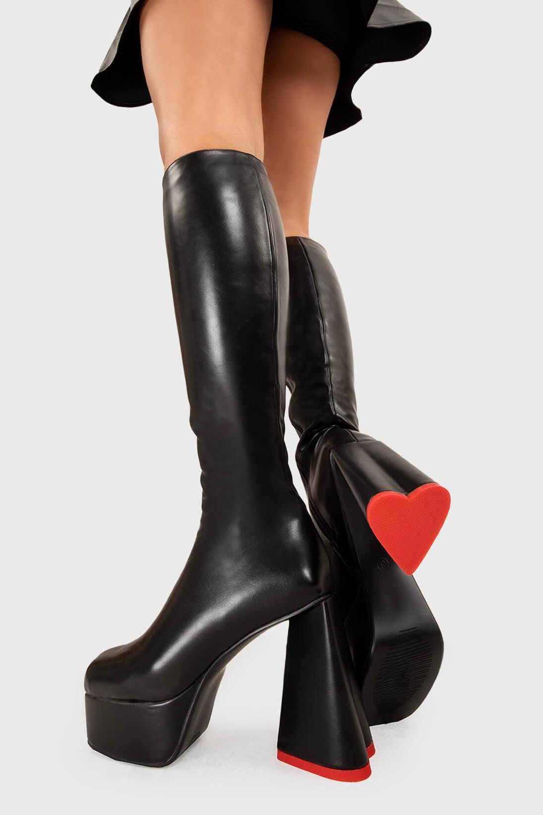 Sweet Talker Platform Knee High Boots Product Image