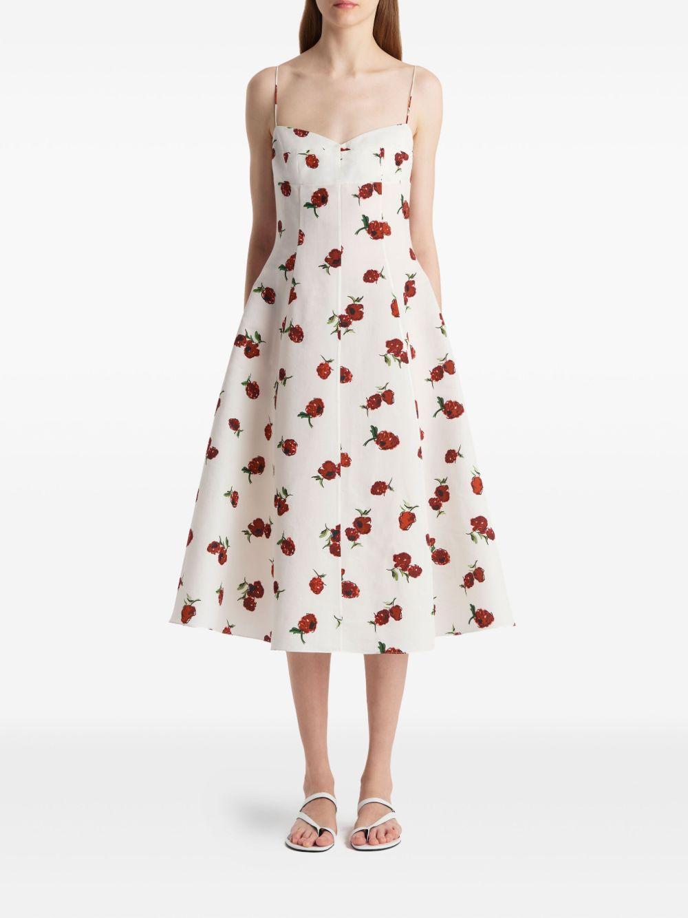 Isabella floral-print midi dress Product Image