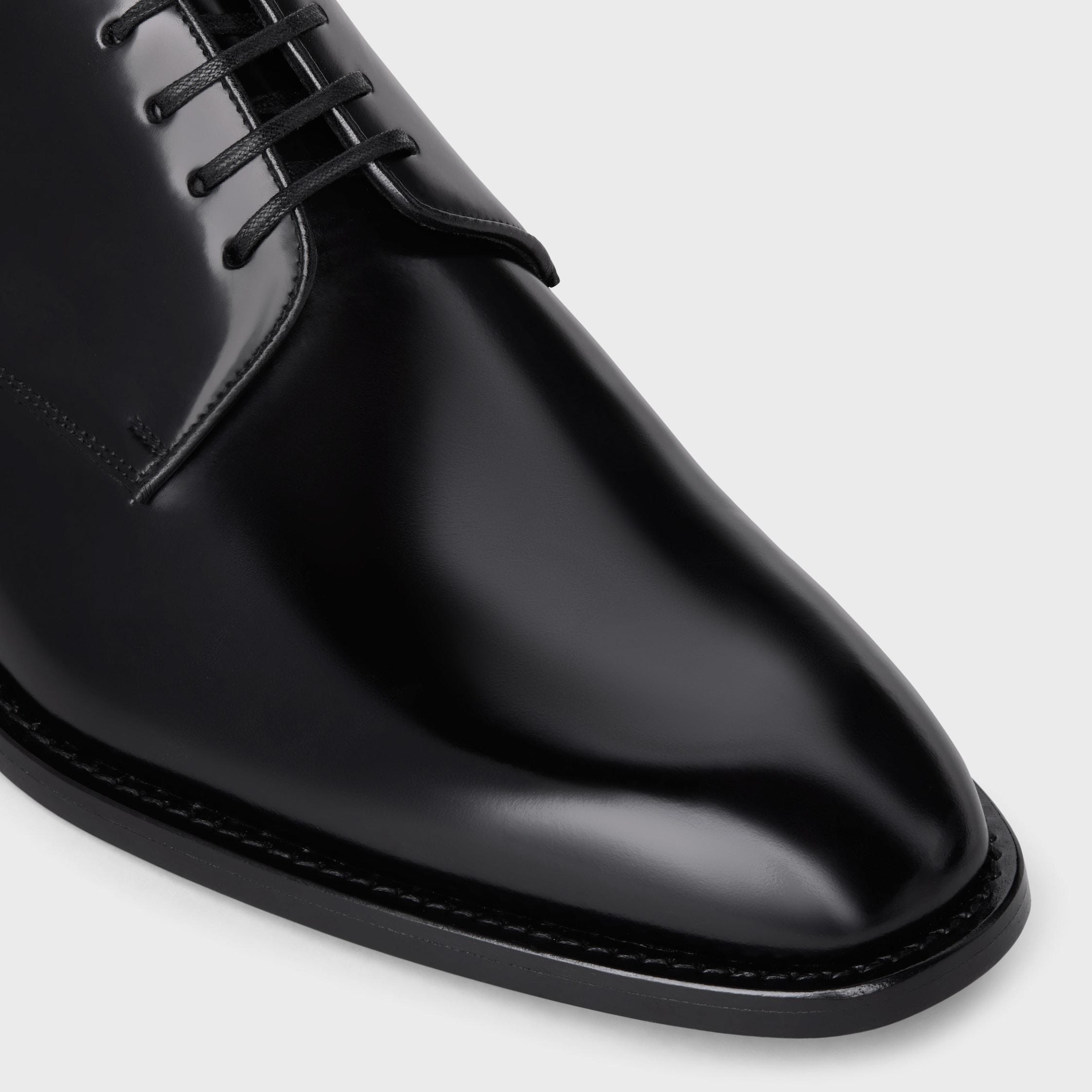 CELINE TUXEDO DERBY in POLISHED BULL Product Image