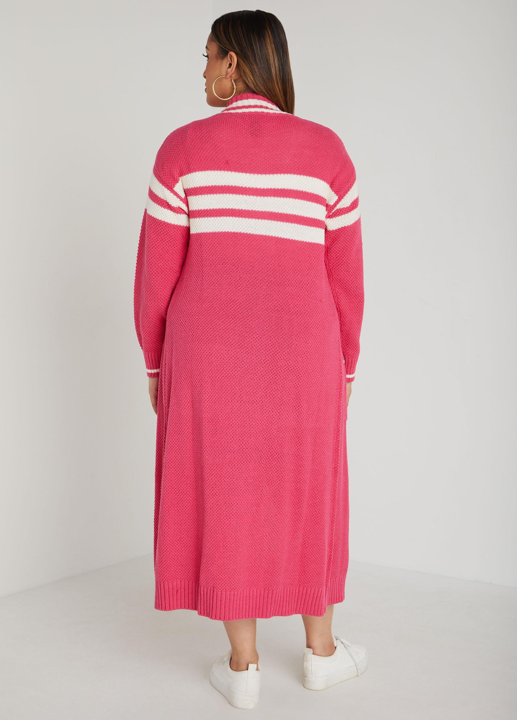 Open Front Striped Cardigan Product Image