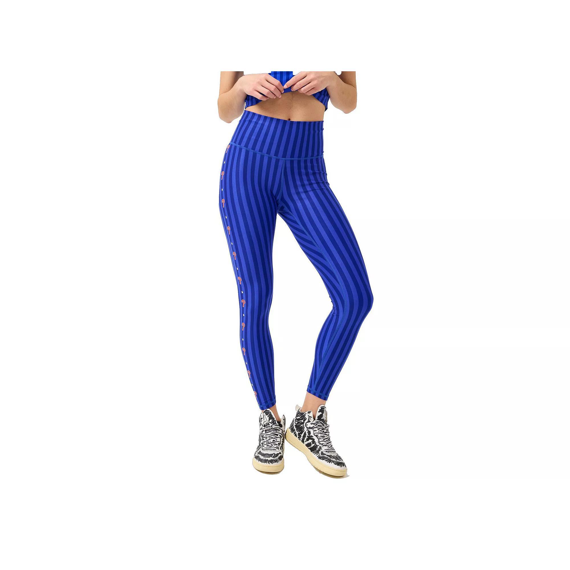 Women's Terez Royal Philadelphia Phillies TLC Printed Leggings, Size: Large, Blue Product Image