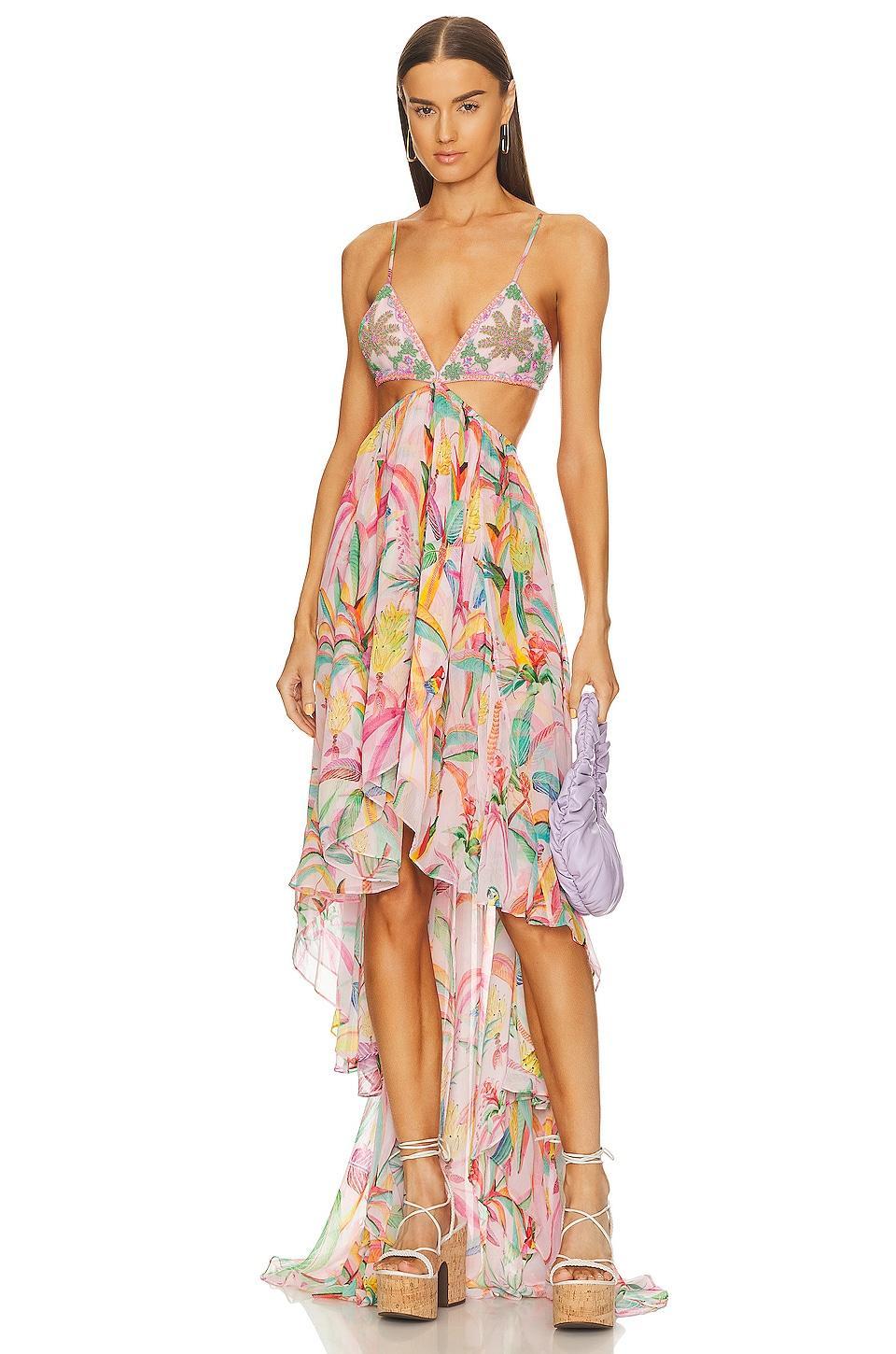 Rio Beaded High Low Dress Product Image