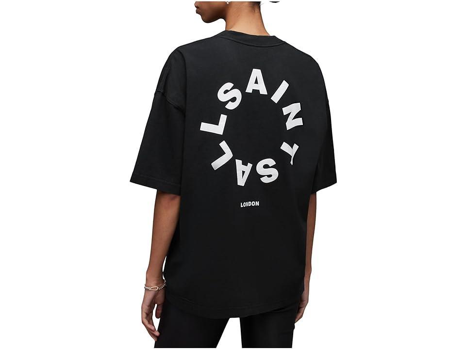 AllSaints Tierra Short Sleeve Crew (Jet ) Men's T Shirt Product Image