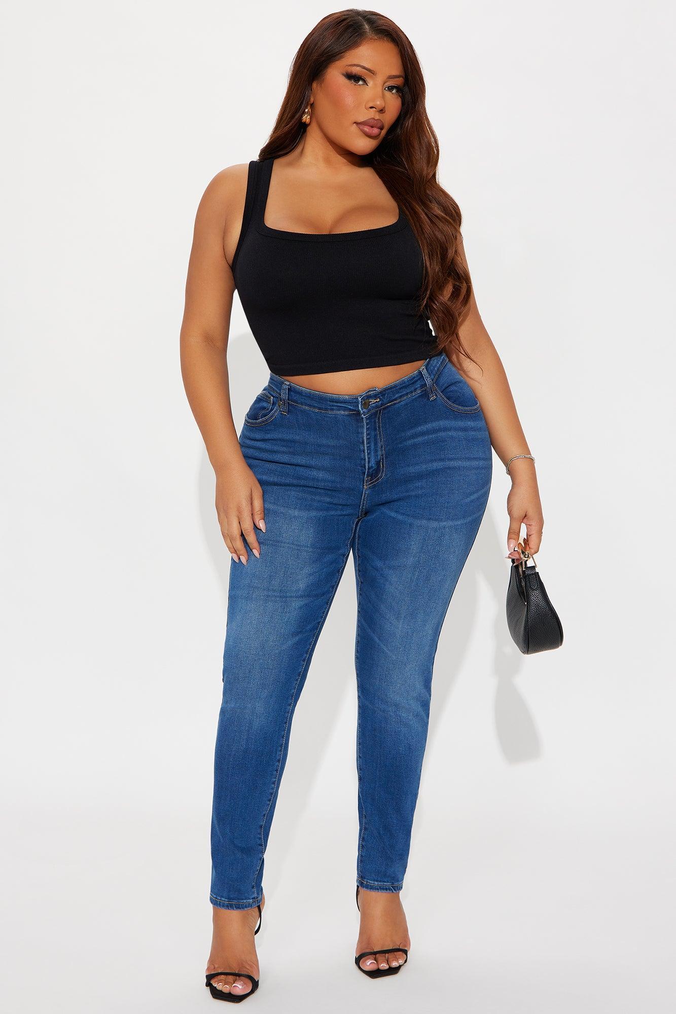 Classic Premium High Rise Skinny Jeans - Medium Wash Product Image