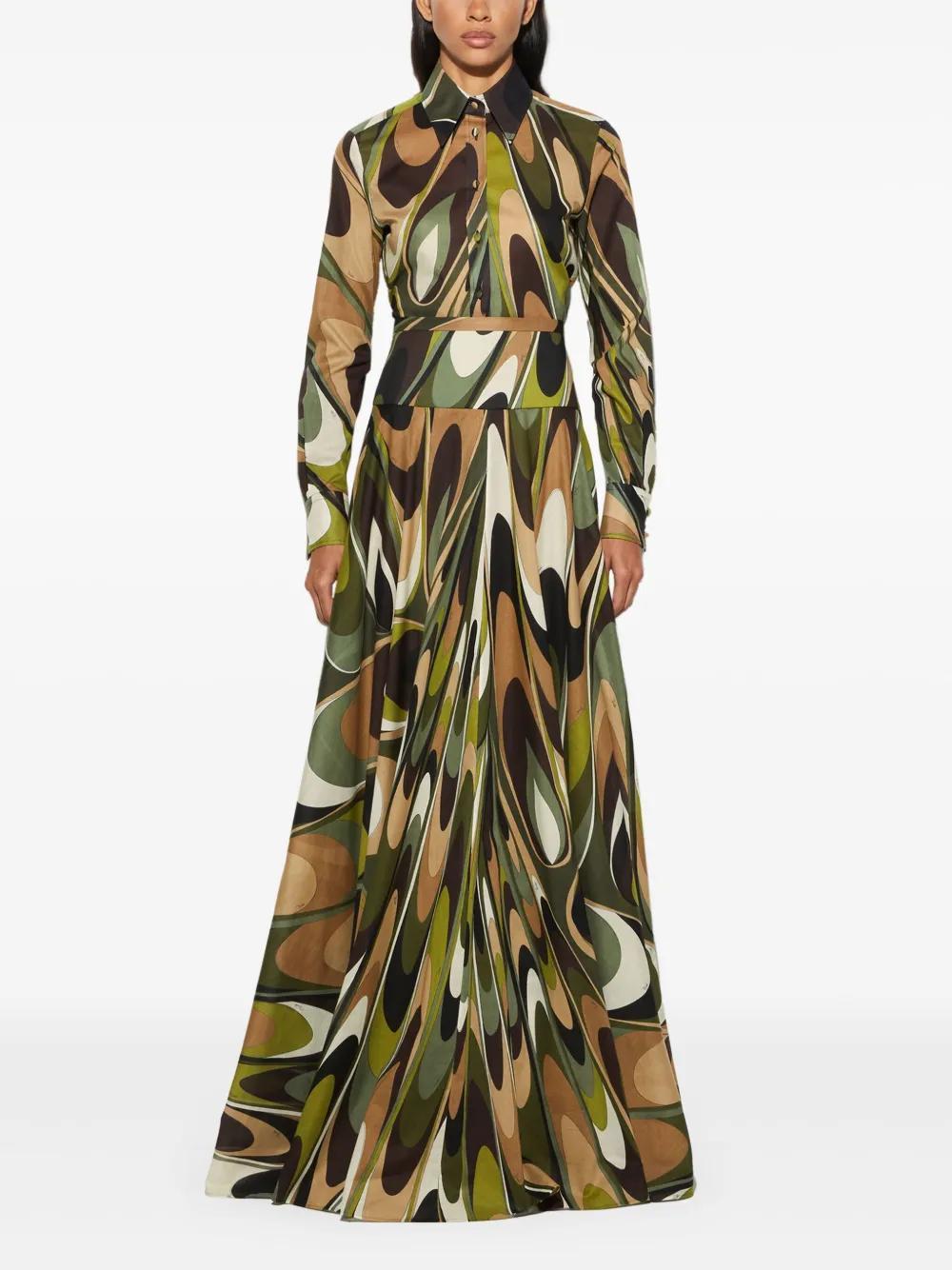 Onde-print maxi skirt  Product Image