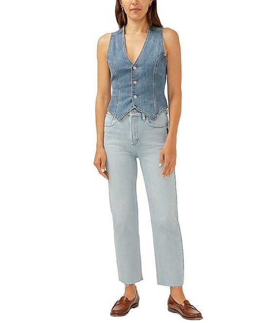 Silver Jeans Co. High Rise Straight Leg Jeans Product Image