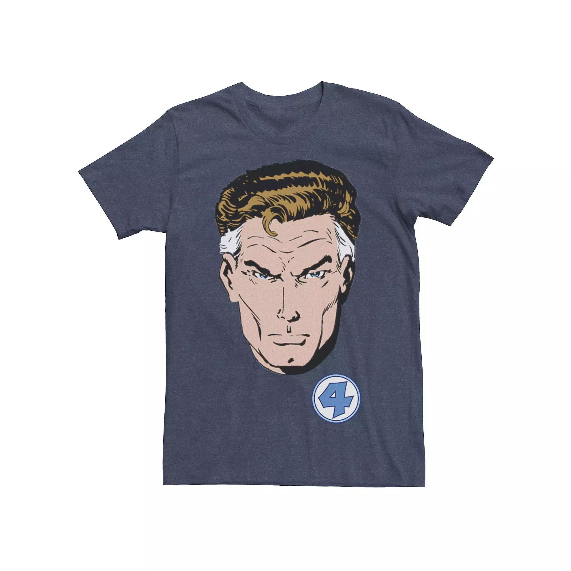 Men's Marvel Fantastic Four Mr. Fantastic Graphic Tee, Size: Large, Royal Grey Product Image