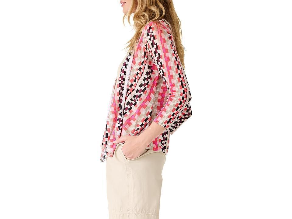 NIC+ZOE Pixel Sunset 4-Way Cardigan Multi) Women's Sweater Product Image