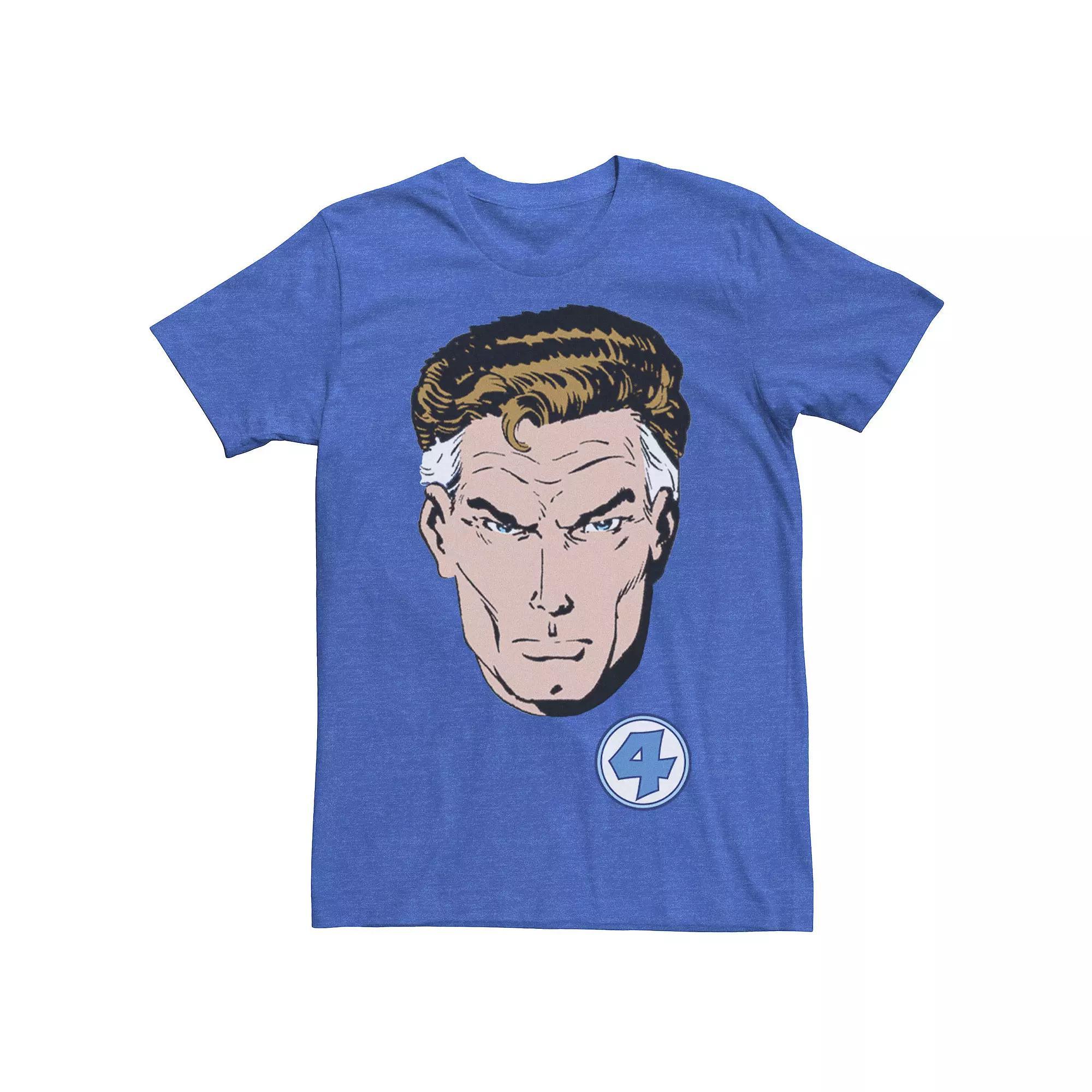 Men's Marvel Fantastic Four Mr. Fantastic Graphic Tee, Size: Large, Royal Grey Product Image