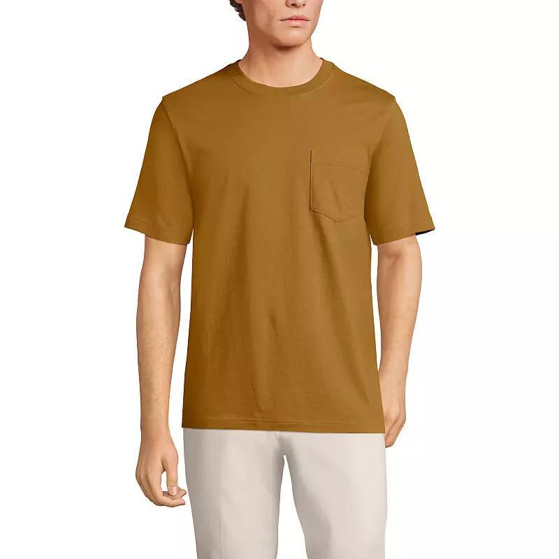 Men's Land's End Super-T Short Sleeve T-Shirt with Pocket, Size: XL, Rich Red Product Image