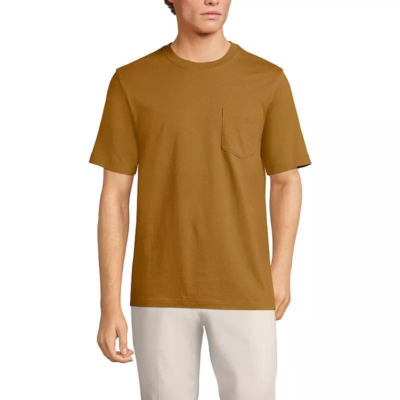 Big & Tall Lands' End Super Pocket Tee, Men's, Size: Large Tall, Gray Grey Product Image