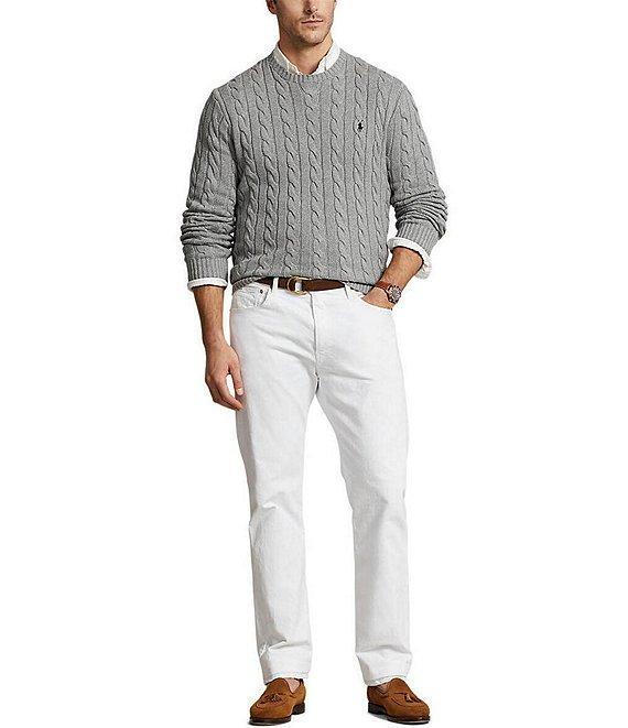 Polo Ralph Lauren Big & Tall Cable Knit Cotton Sweater Product Image