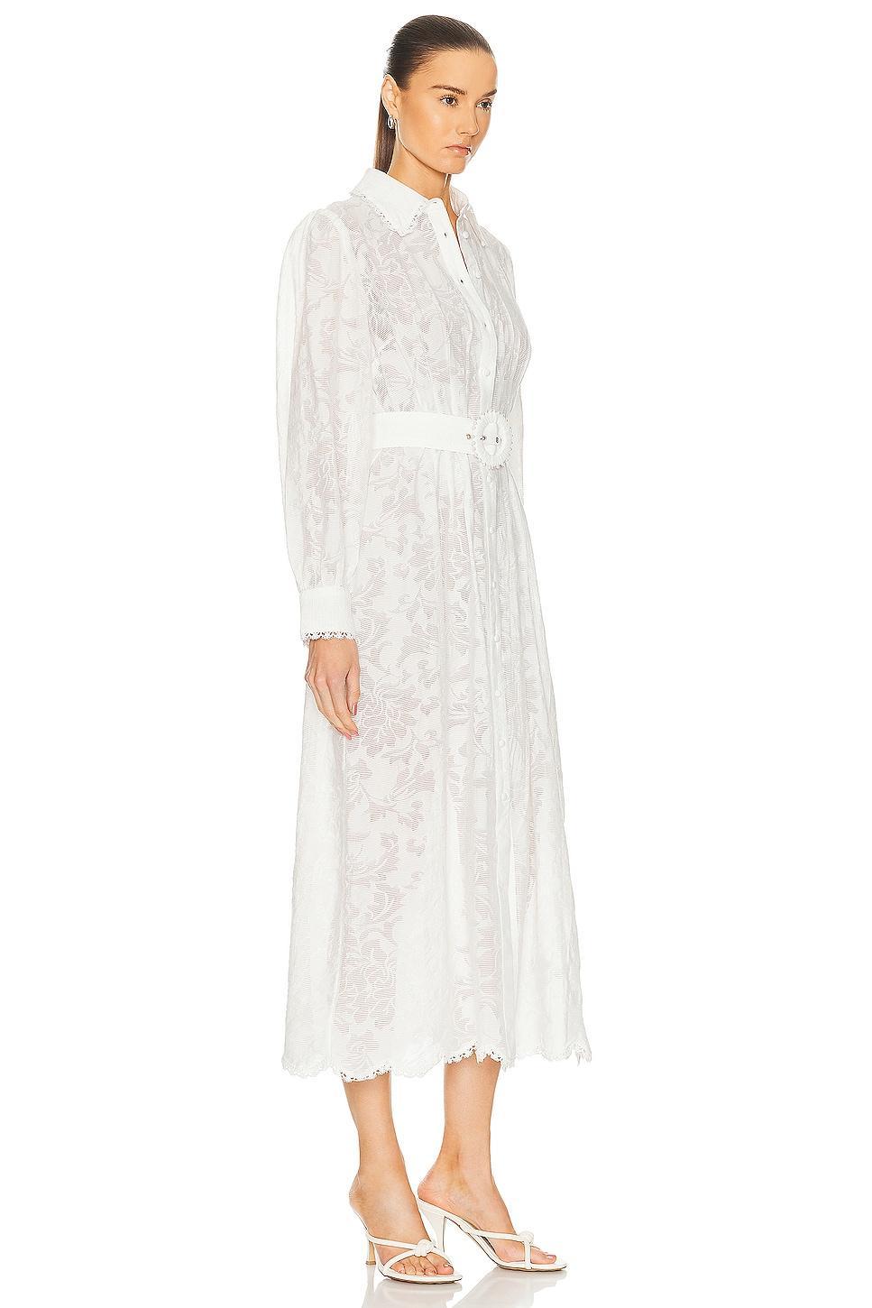 HEMANT AND NANDITA Ilara Shirt Buckle Belt Maxi Dress Product Image