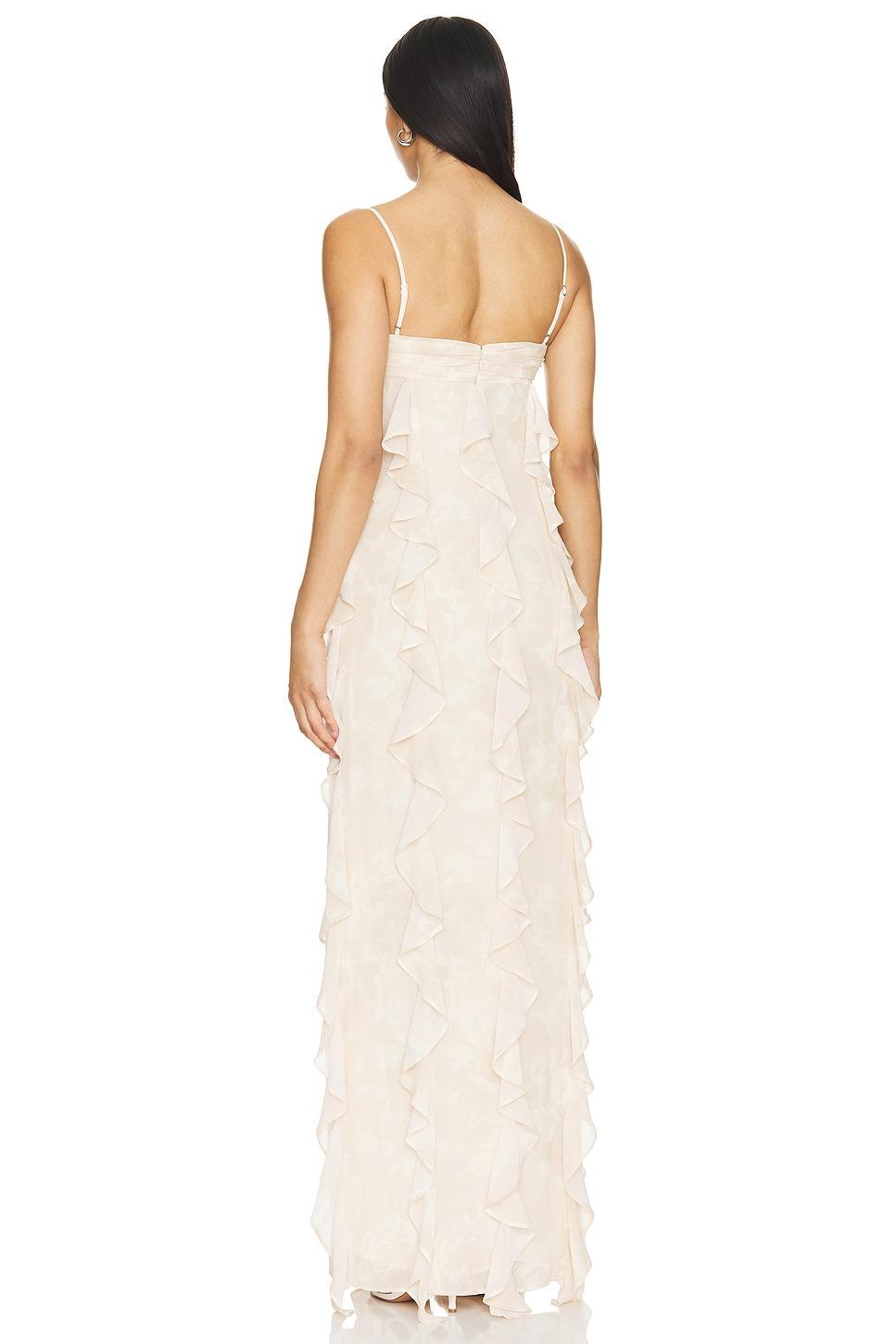 Lovers and Friends Noa Gown in Sand Beige Floral Product Image