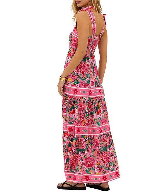 Beach Riot Floral Tie Shoulder Charlotte Swim Cover-Up Maxi Dress Product Image