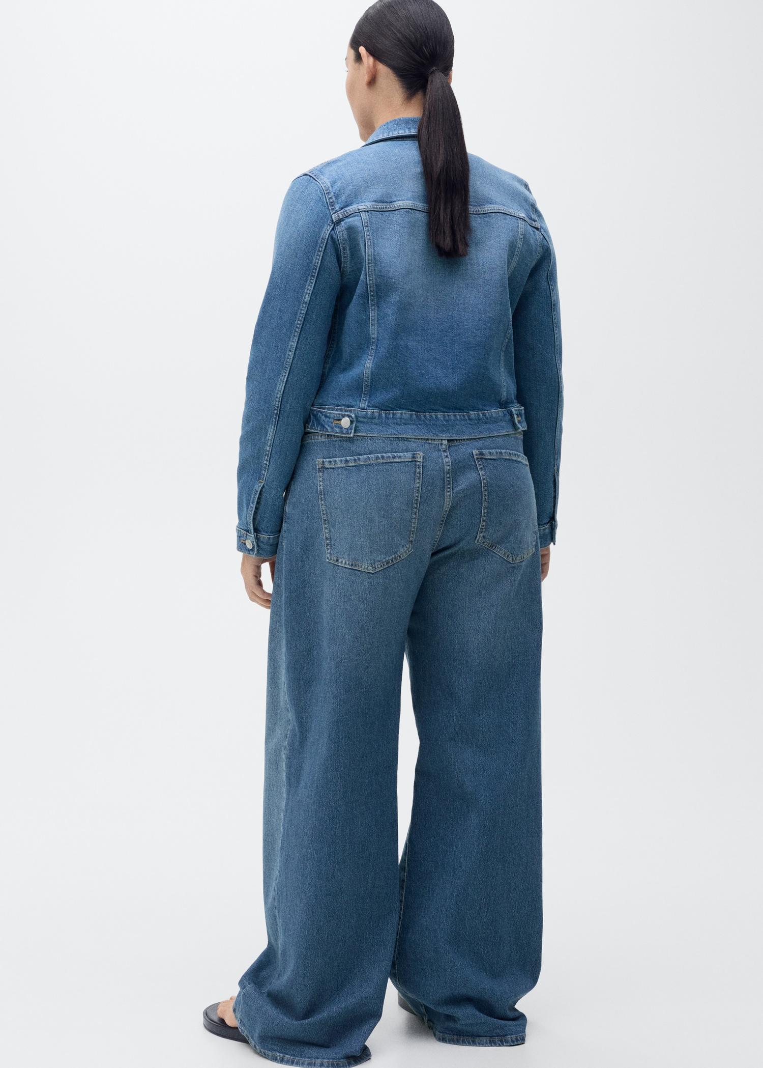 High-rise wideleg jeans - Women | MANGO USA Product Image