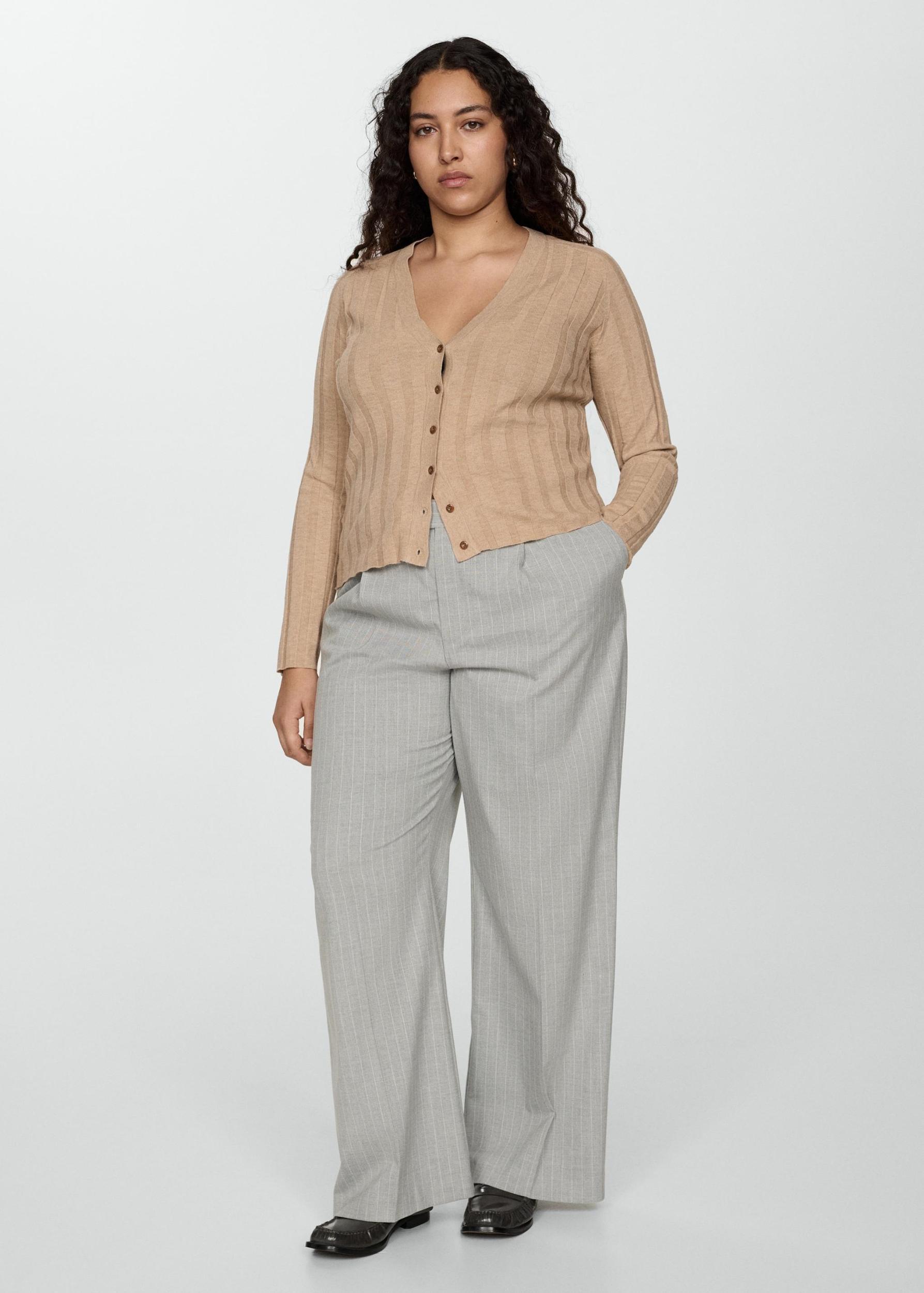 Button knit cardigan - Women | MANGO USA Product Image