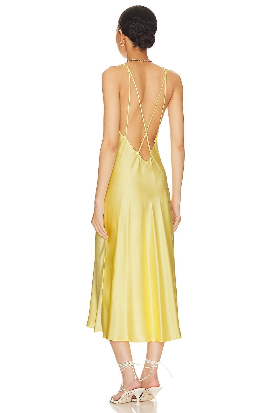 Deep V Multi Strap Midi Slip Dress DANNIJO Product Image