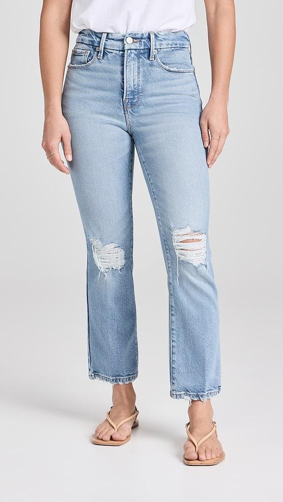 Good American Good Petite Straight Jeans | Shopbop Product Image