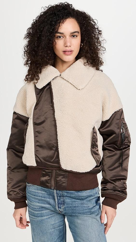 Alpha Industries B-15 Sherpa Hybrid Bomber Jacket | Shopbop Product Image